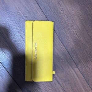 Michael Kors Vibrant Yellow Clutch